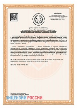 Приложение СТО 03.080.02033720.1-2020 (Образец) Медногорск Сертификат СТО 03.080.02033720.1-2020